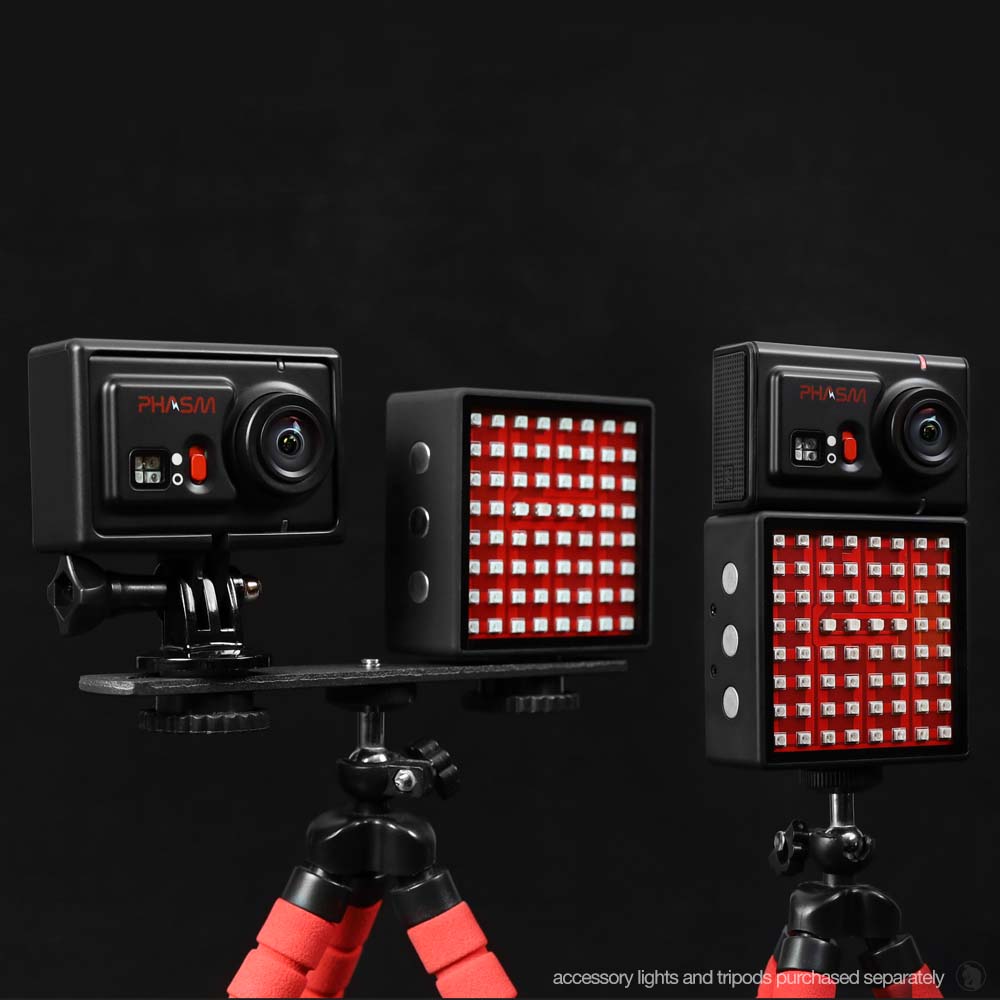 Ghost Hunting Video cameras and lights